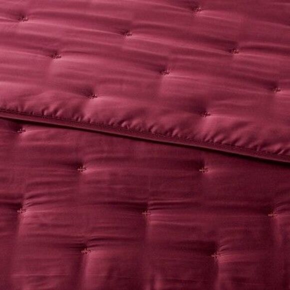 Threshold Deep Red Comforter Set - Picture 2 of 4